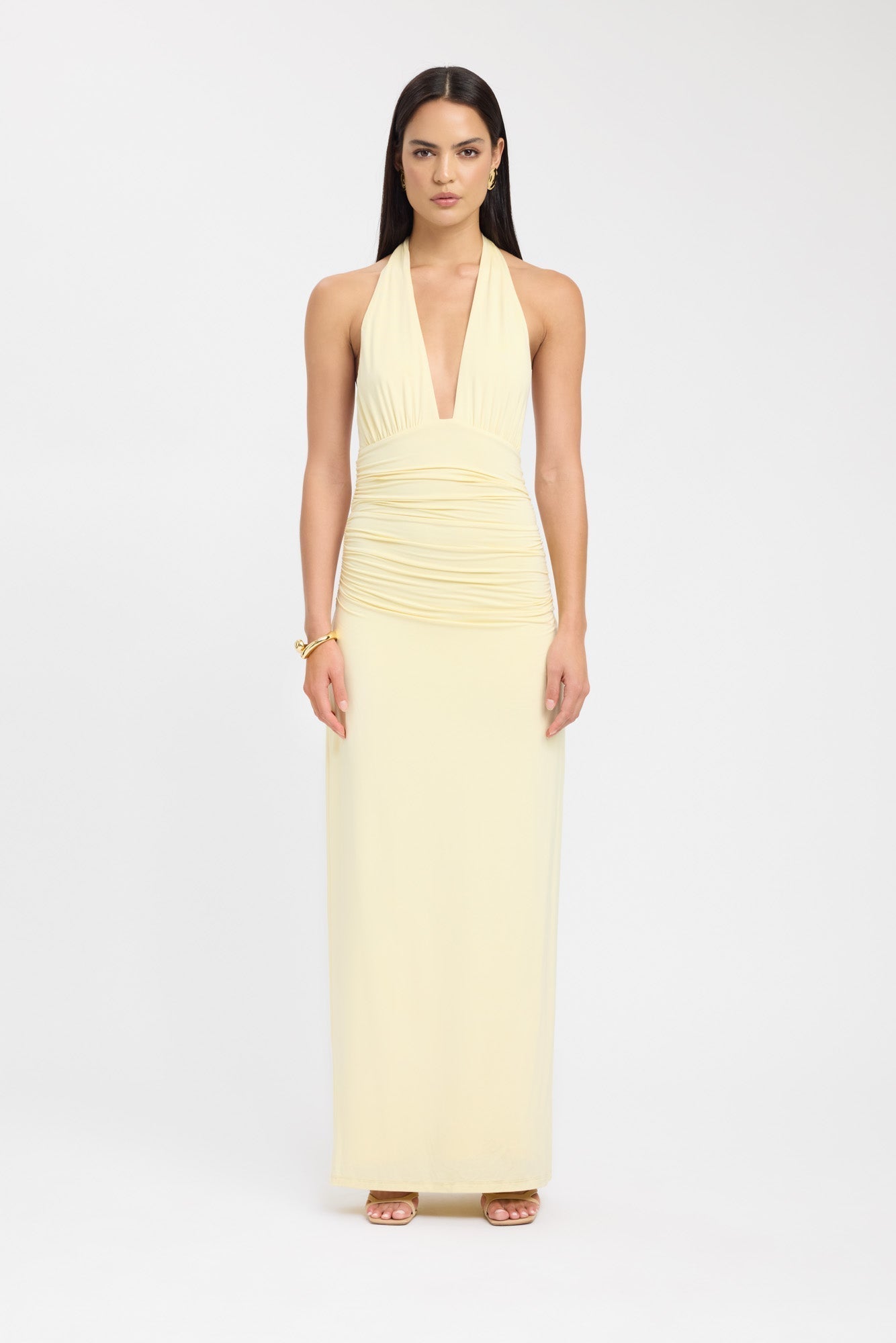 Women's Long Sleeveless Halter Neck Dress