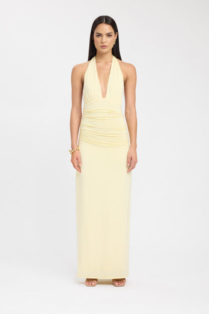 Women's Long Sleeveless Halter Neck Dress