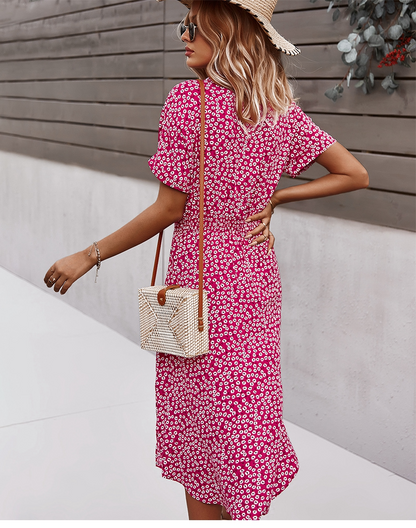 Women's Floral Midi Summer Dress | Easy Wear
