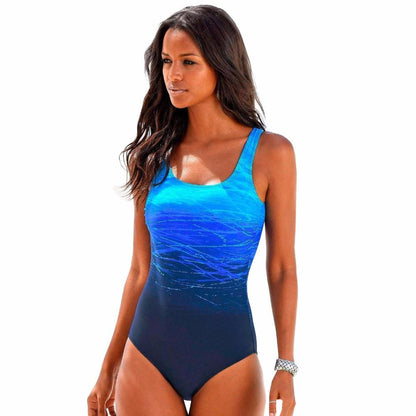 Women's Classic Monokini Swimwear Scoop Neck Swimsuit