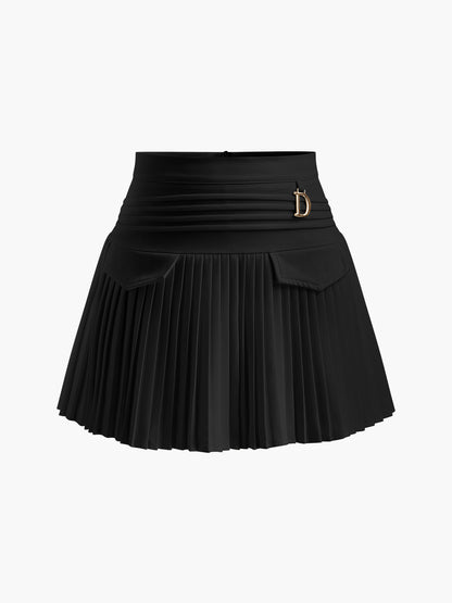 Flirty High Waisted Mini Skirt with Pockets