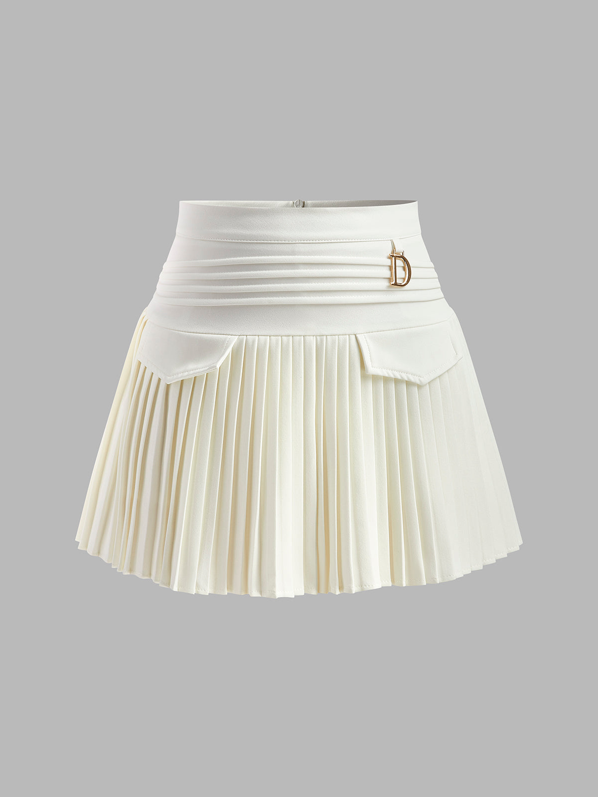 Flirty High Waisted Mini Skirt with Pockets - Luxivelle