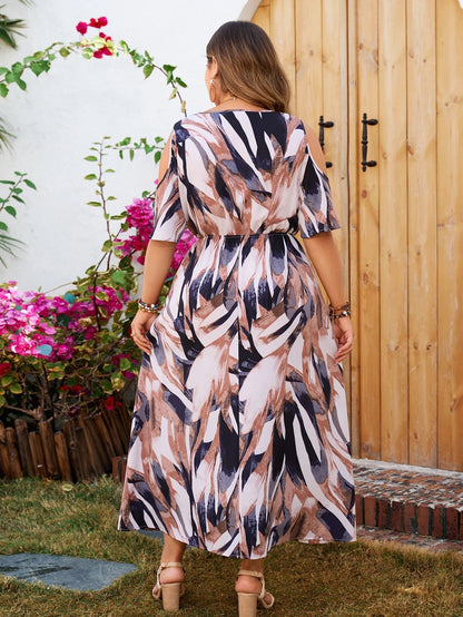 Plus Size Casual Sunny Midi Dress