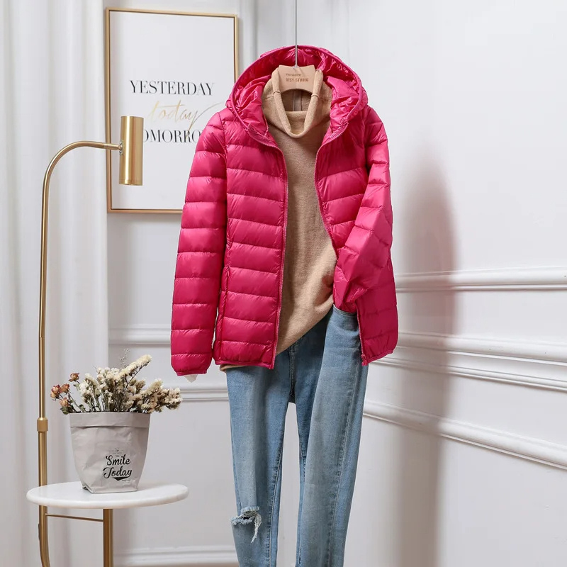 Warm Women's Down Fill Hoodie Jacket