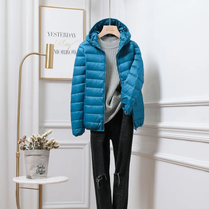 Warm Women's Down Fill Hoodie Jacket