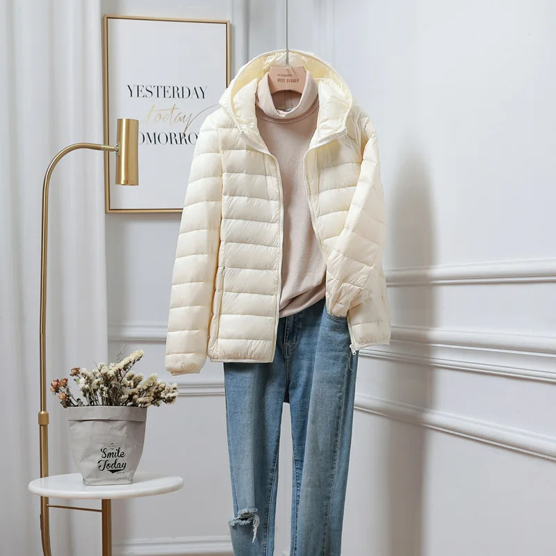 Warm Women's Down Fill Hoodie Jacket