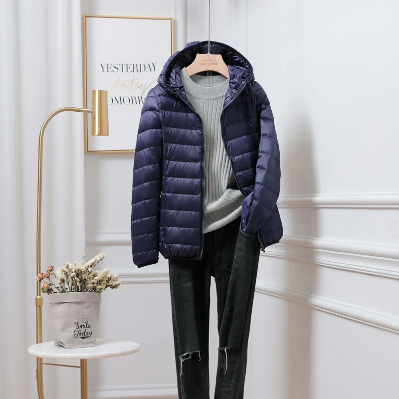 Warm Women's Down Fill Hoodie Jacket