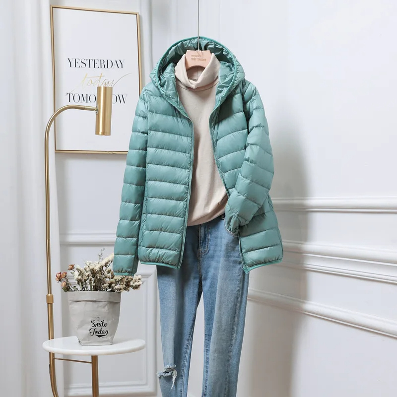 Warm Women's Down Fill Hoodie Jacket