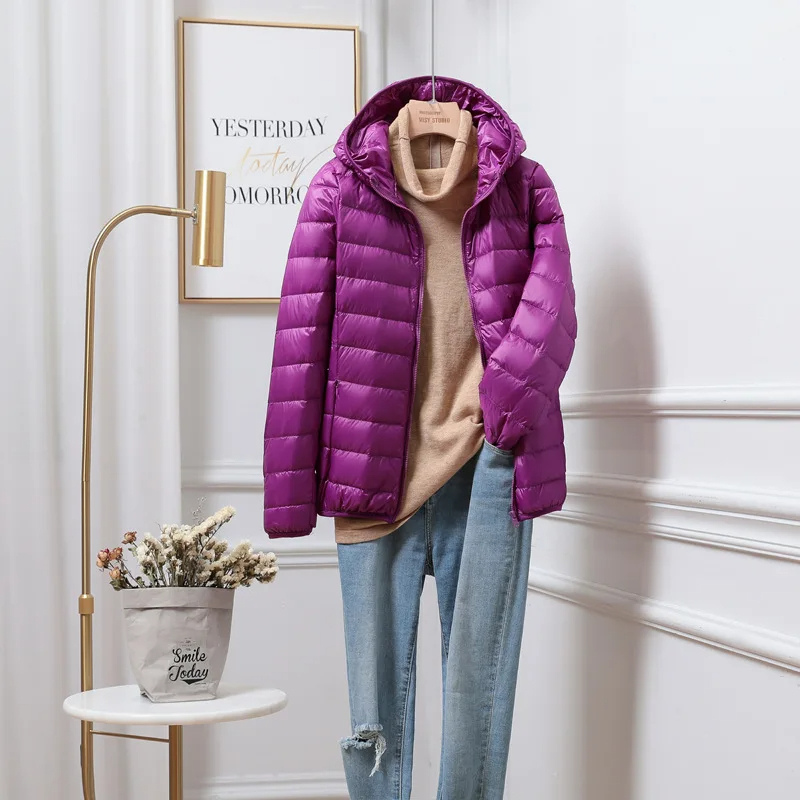 Warm Women's Down Fill Hoodie Jacket