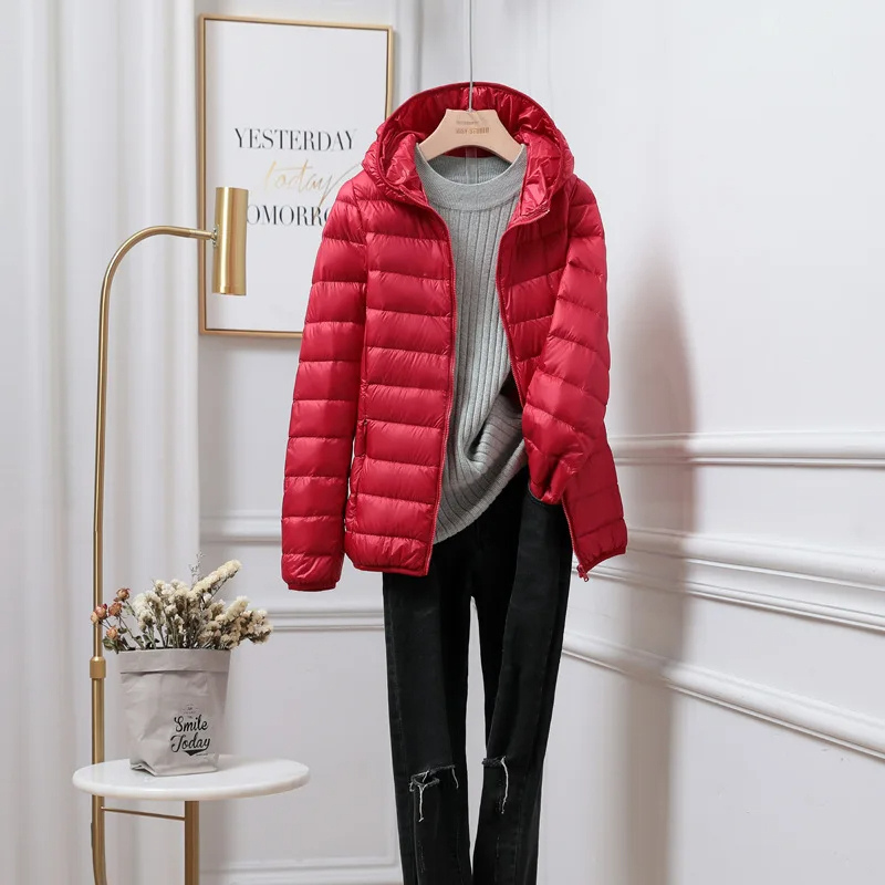 Warm Women's Down Fill Hoodie Jacket