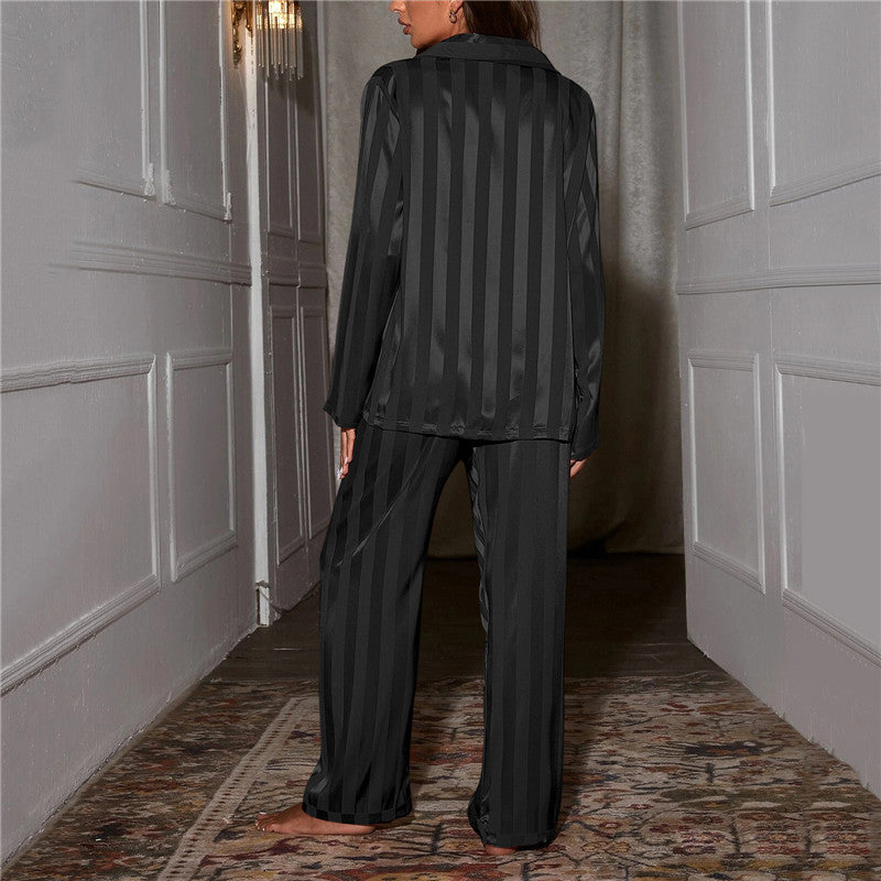 Ladies Comfortable Striped Sleepwear Set