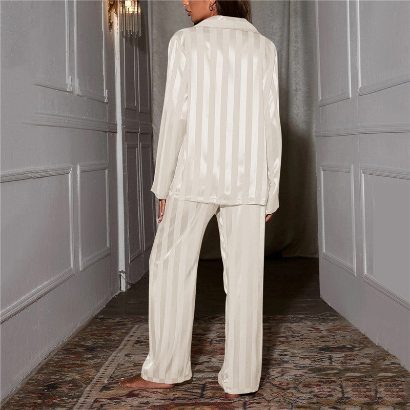 Ladies Comfortable Striped Sleepwear Set