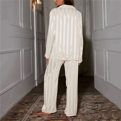 Ladies Comfortable Striped Sleepwear Set