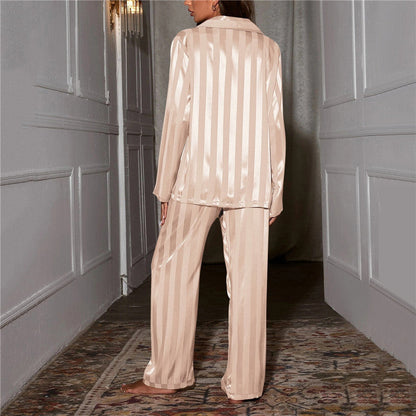 Ladies Comfortable Striped Sleepwear Set