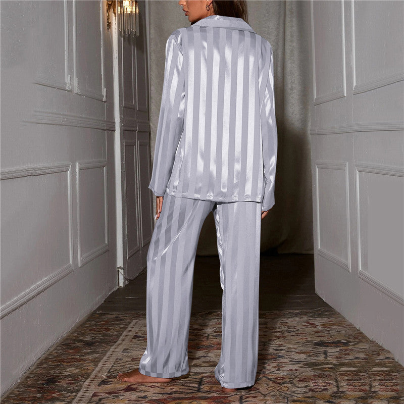 Ladies Comfortable Striped Sleepwear Set