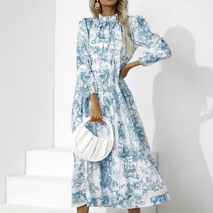 Ladies' Formal Midi Dresses Long Sleeve