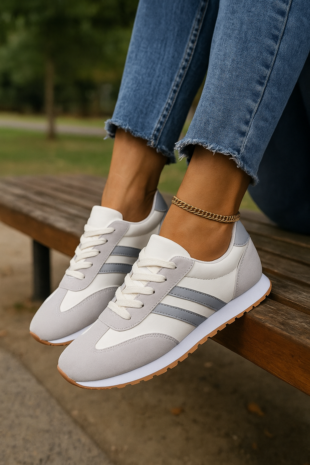 Fashionable Women's Athletic Lace Up Sneakers