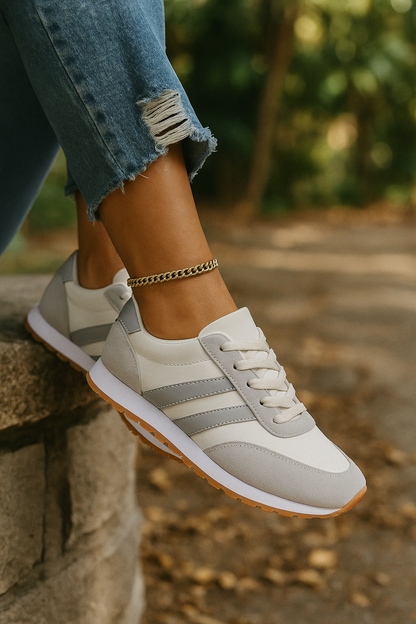 Fashionable Women's Athletic Lace Up Sneakers