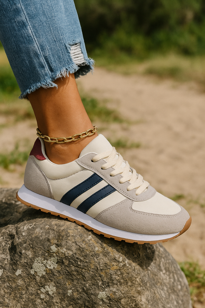 Fashionable Women's Athletic Lace Up Sneakers