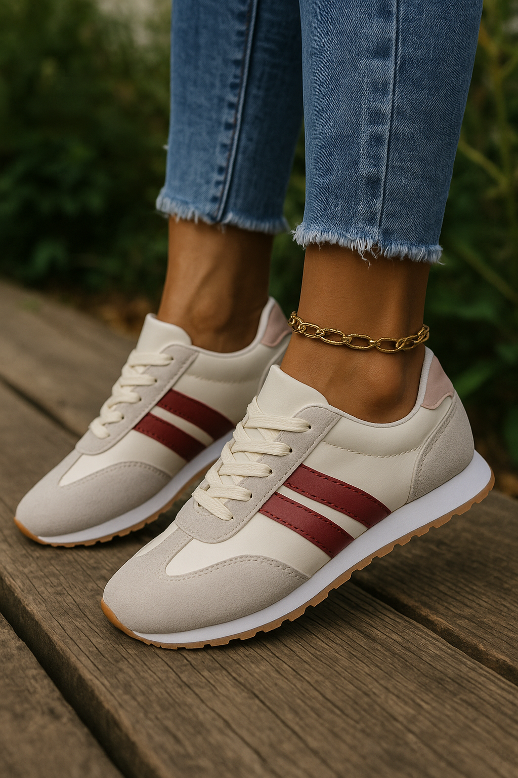 Fashionable Women's Athletic Lace Up Sneakers - Luxivelle