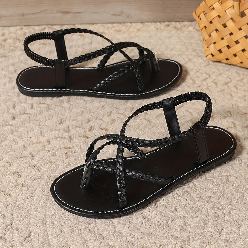 Woven Strap Summer Sandals for Women