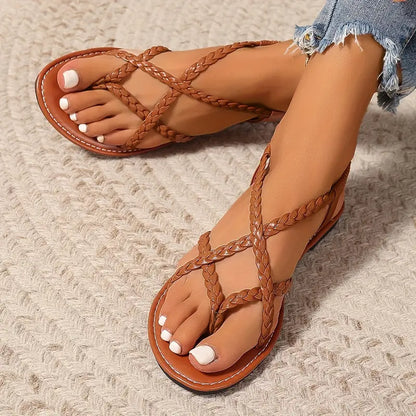 Woven Strap Summer Sandals for Women