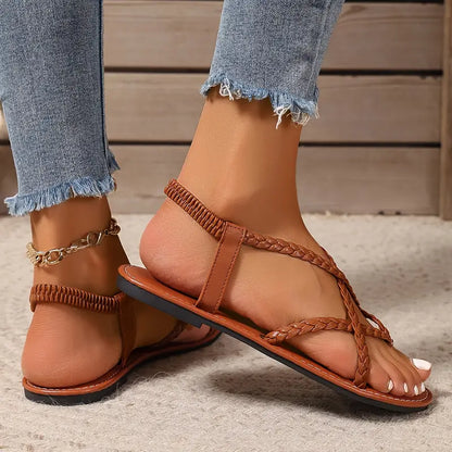Woven Strap Summer Sandals for Women