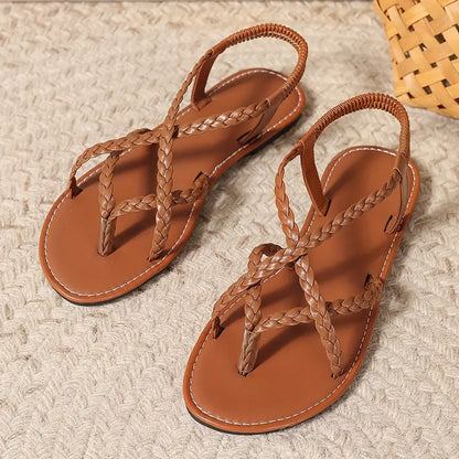 Woven Strap Summer Sandals for Women