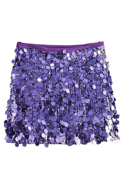 Glittery Short Party Skirt