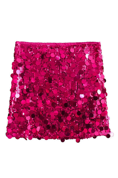 Glittery Short Party Skirt