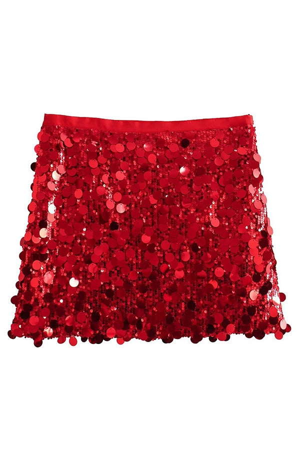 Glittery Short Party Skirt