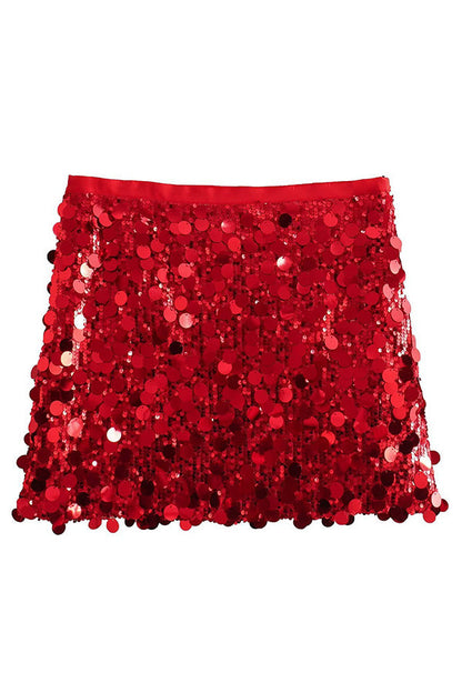 Glittery Short Party Skirt