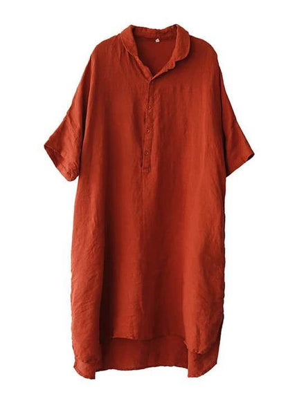 Relaxed Fit Ladies Button Down Dress