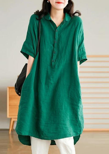 Relaxed Fit Ladies Button Down Dress