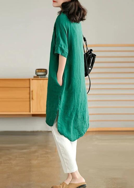 Relaxed Fit Ladies Button Down Dress