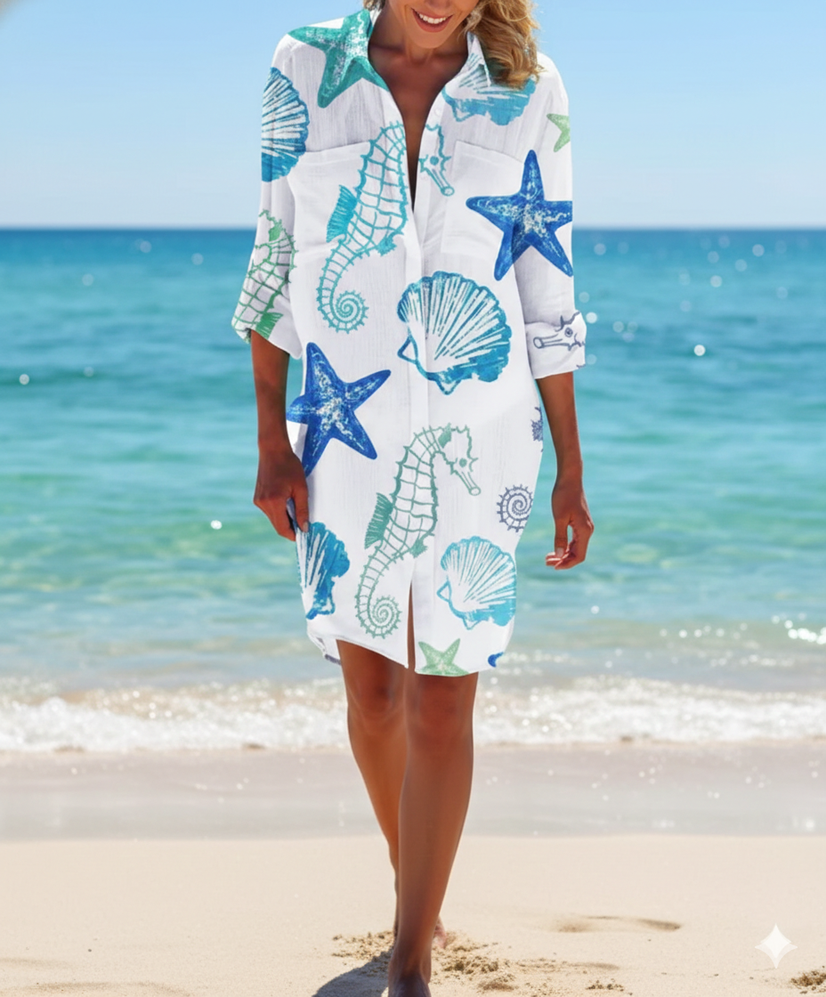 Colorful Tie Dye Summer Dress for Women