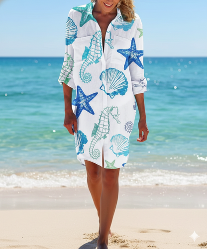 Colorful Tie Dye Summer Dress for Women