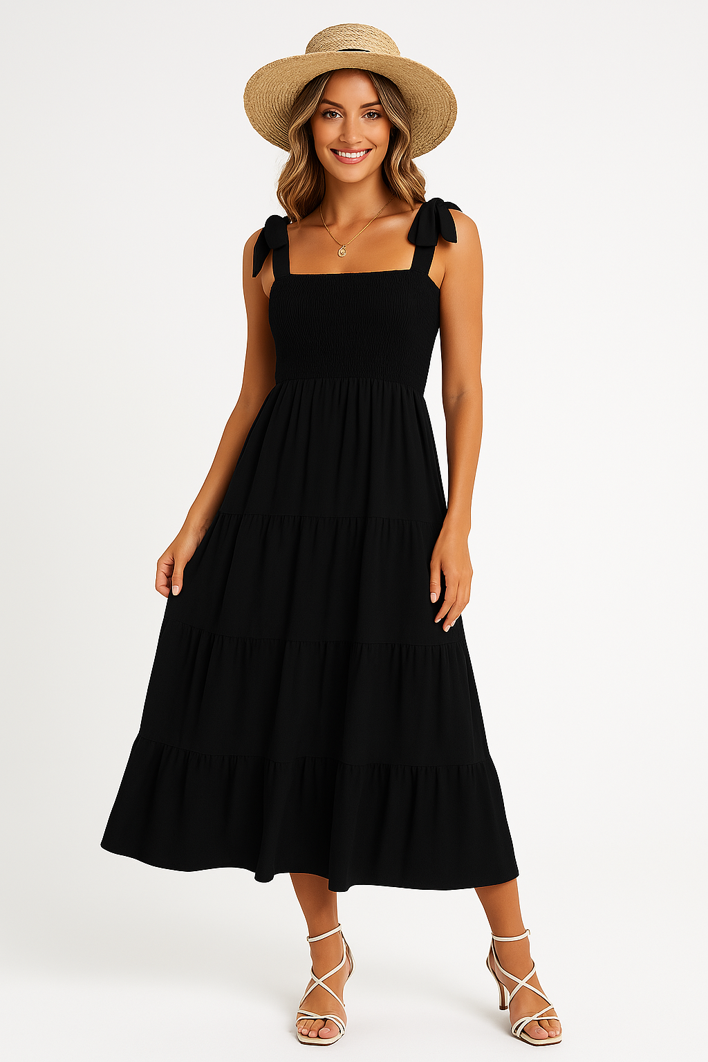 Floral Sleeveless Sundress for Women
