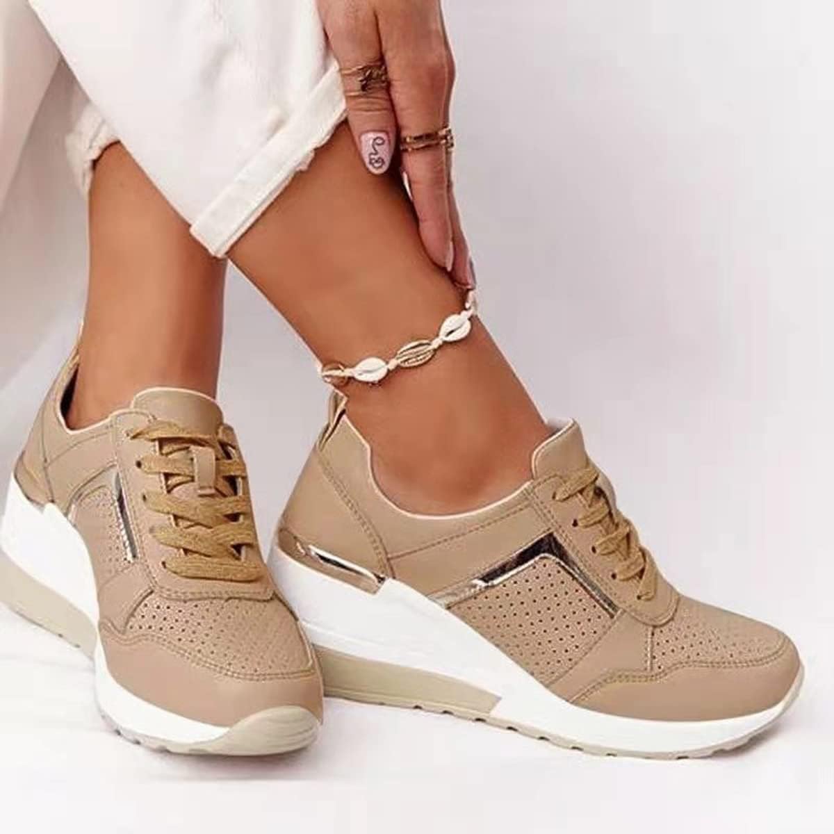 Comfortable Women's Sneakers with Arch Support - Luxivelle