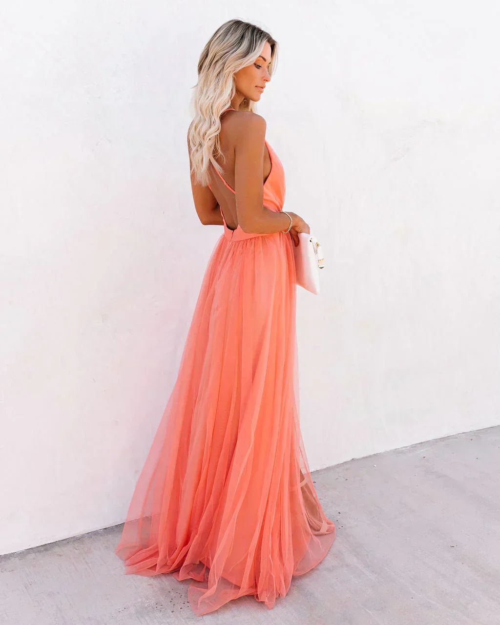Long Sleeveless Sundress for Women Evening Wear