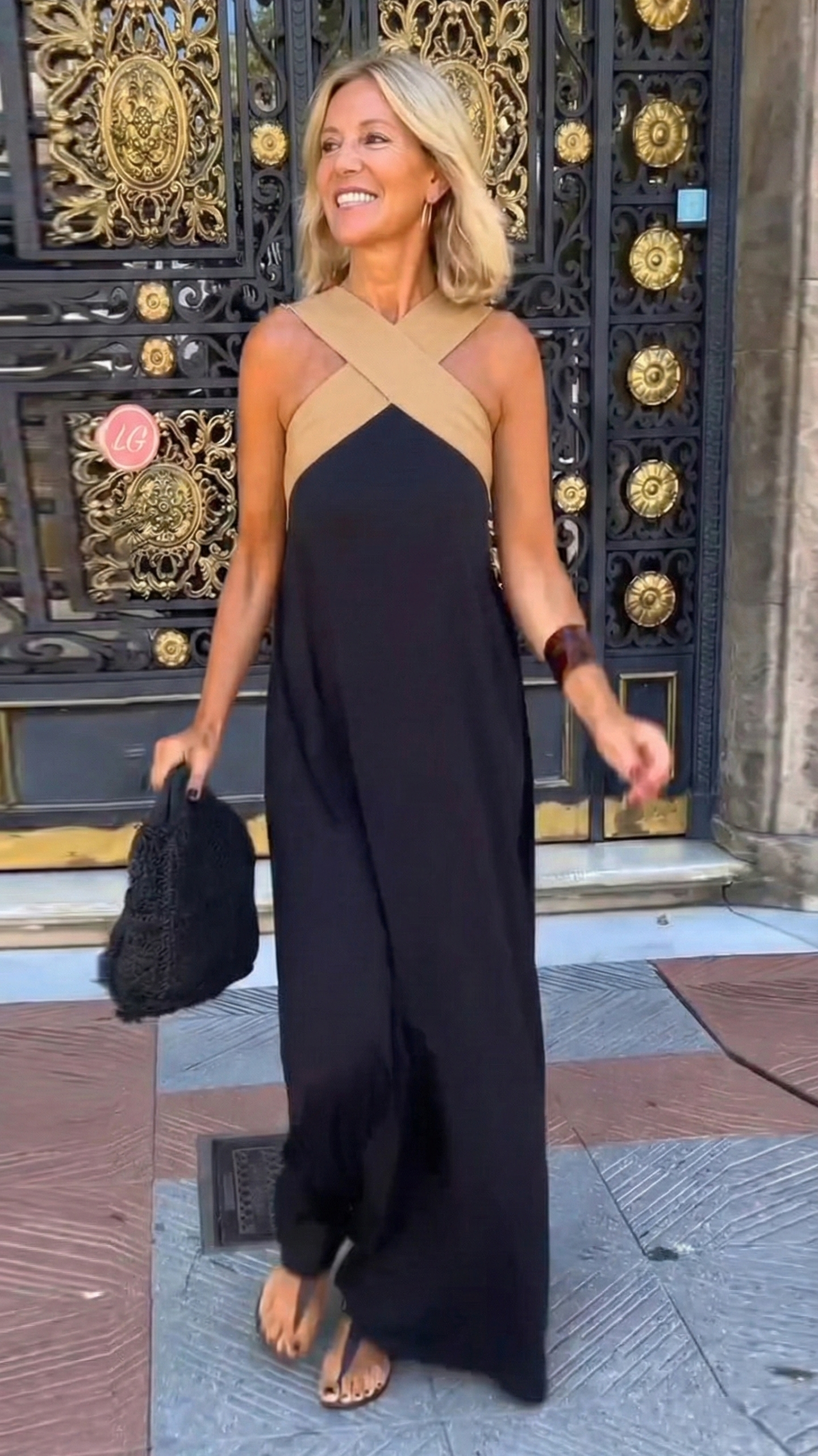 Women's Lightweight Beach Maxi Dress Halter Top