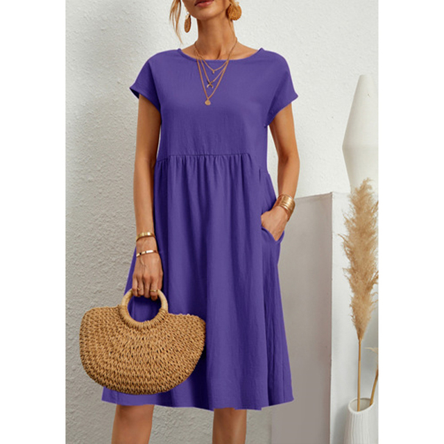 Comfortable Floral Midi Sundress Casual