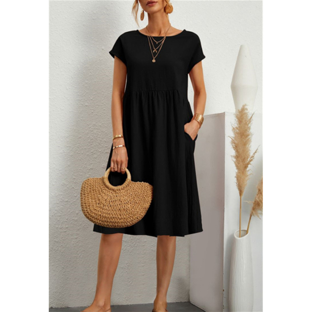 Comfortable Floral Midi Sundress Casual