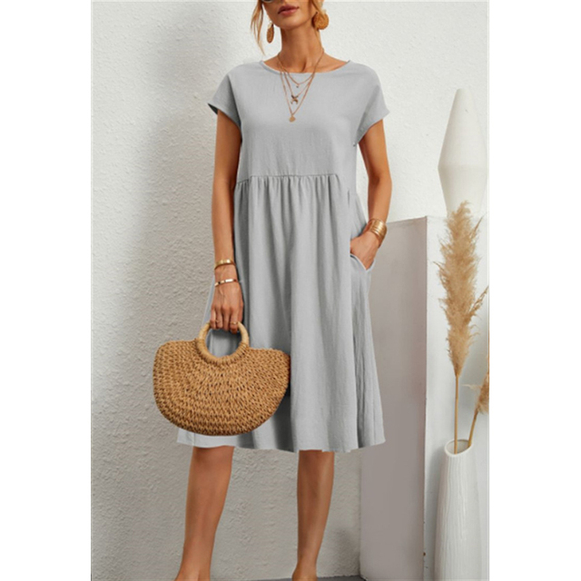 Comfortable Floral Midi Sundress Casual
