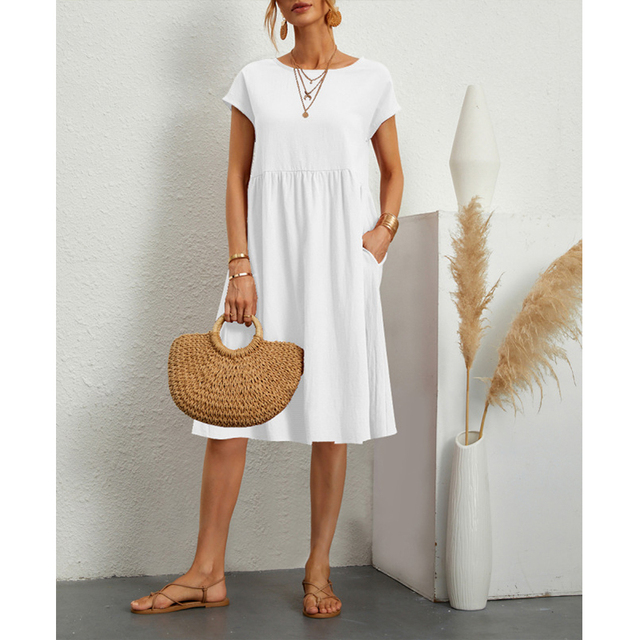 Comfortable Floral Midi Sundress Casual