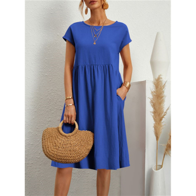 Comfortable Floral Midi Sundress Casual