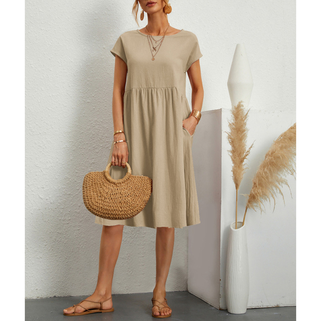 Comfortable Floral Midi Sundress Casual - Luxivelle