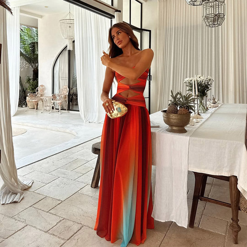Sundress Off Shoulder Floor Length Gown