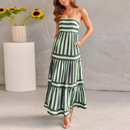 Lightweight Floral Maxi Dress for Women