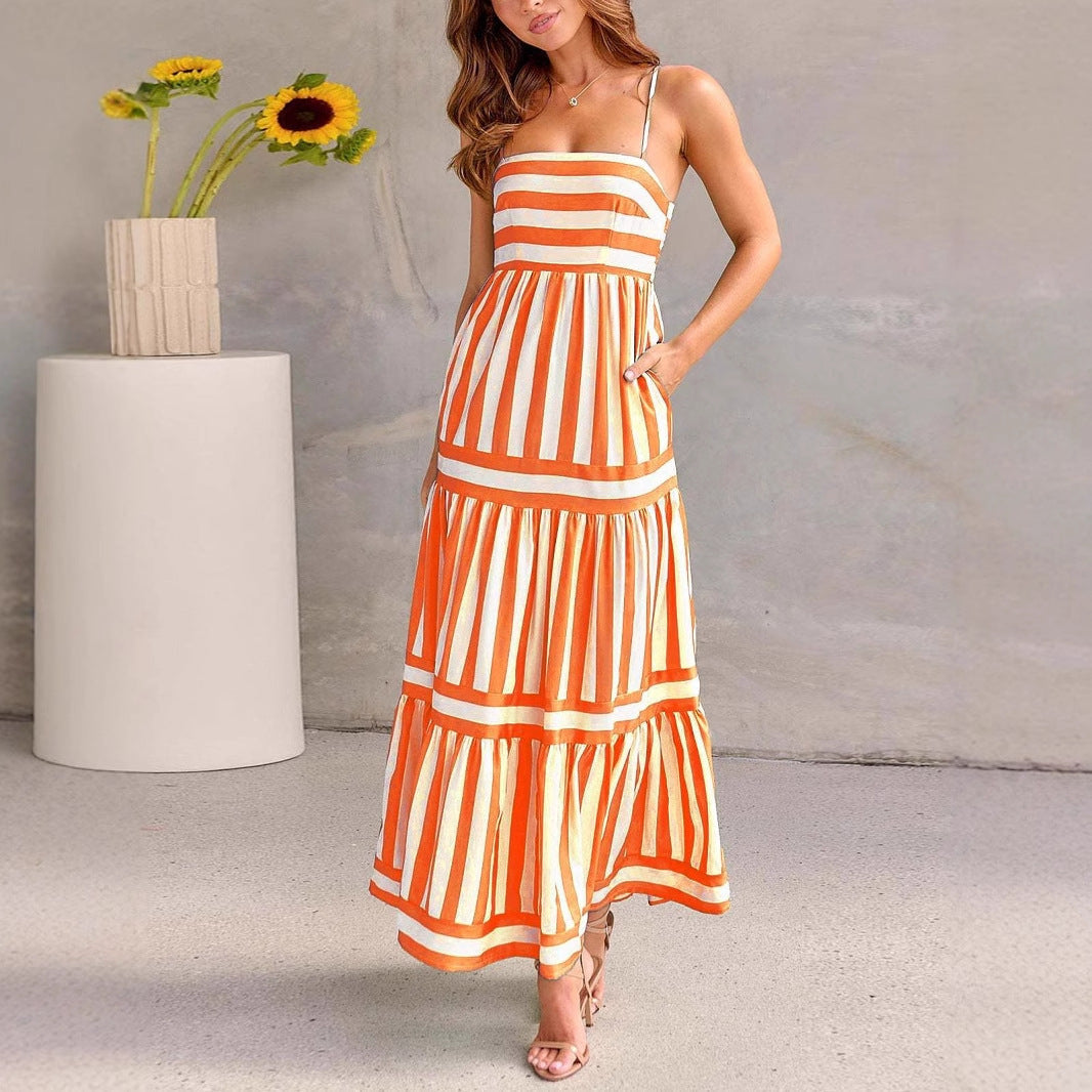Lightweight Floral Maxi Dress for Women